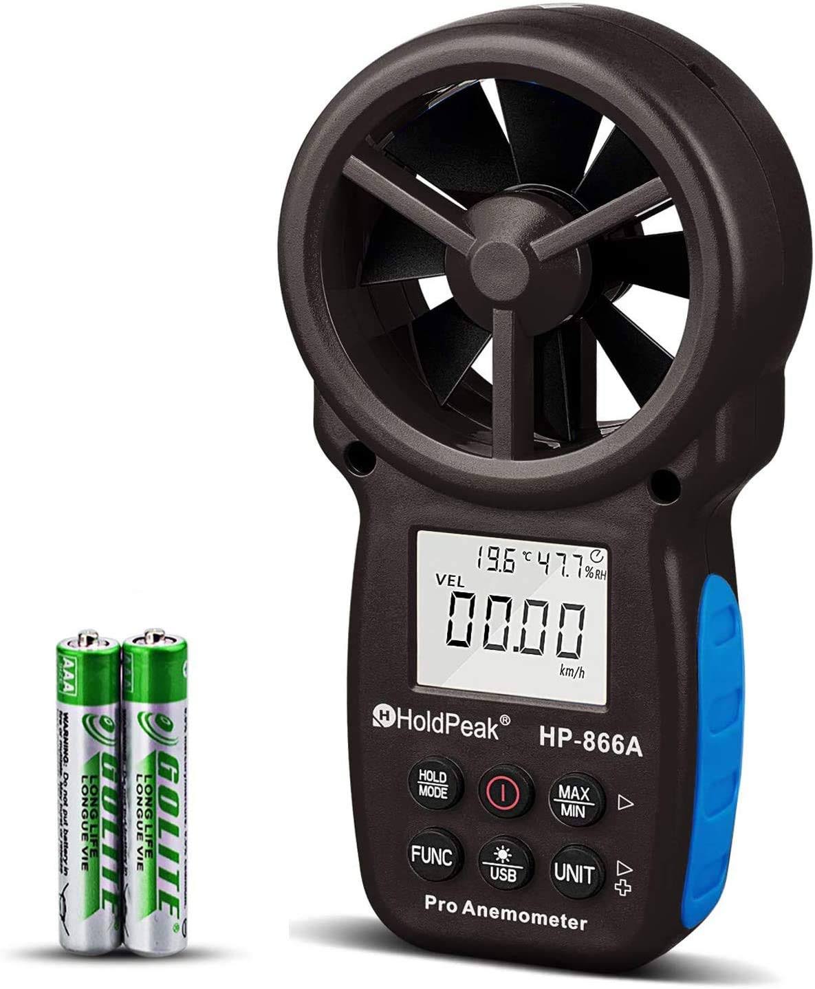 Digital Anemometer Handheld CFM Meter with USB Connect Y838