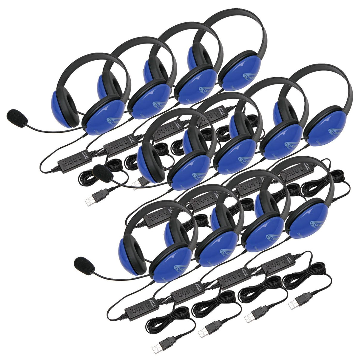 Blue Over-Ear Headset Pack of 2 I963166