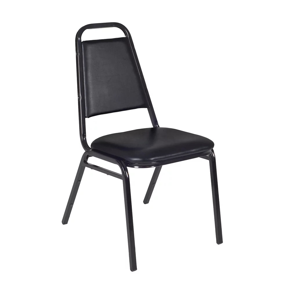 48" Square Breakroom Table & 4 Stack Chairs H169