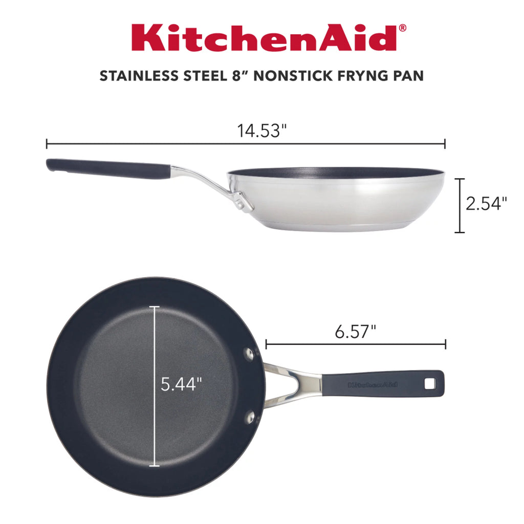 Stainless Steel 8 inch Nonstick Induction Frying Pan S278