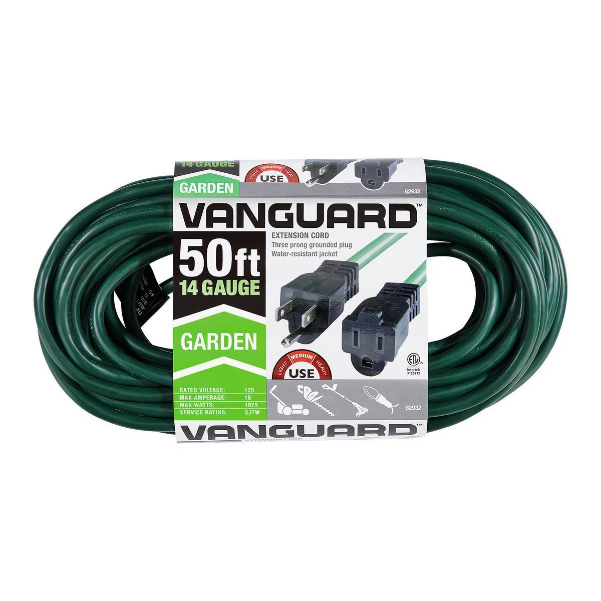 50 ft. 14/3 Gauge Outdoor Extension Cord J8428