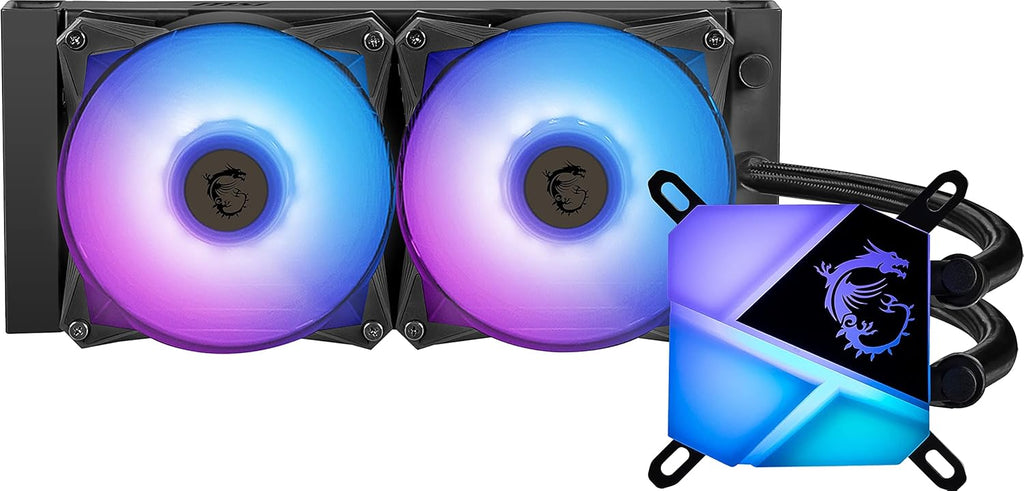 240mm Radiator CPU Liquid Cooler with Dual 120mm aRGB PWM Fans U6090