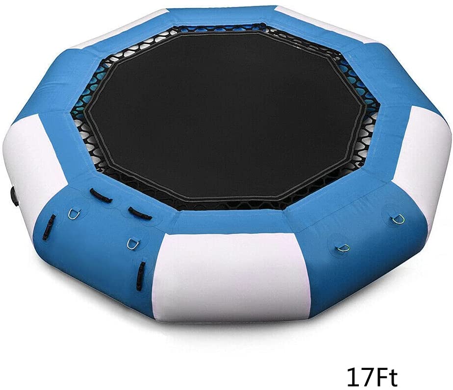 17Ft Inflatable Water Trampoline Floating Bouncing Water Bouncer Y5816