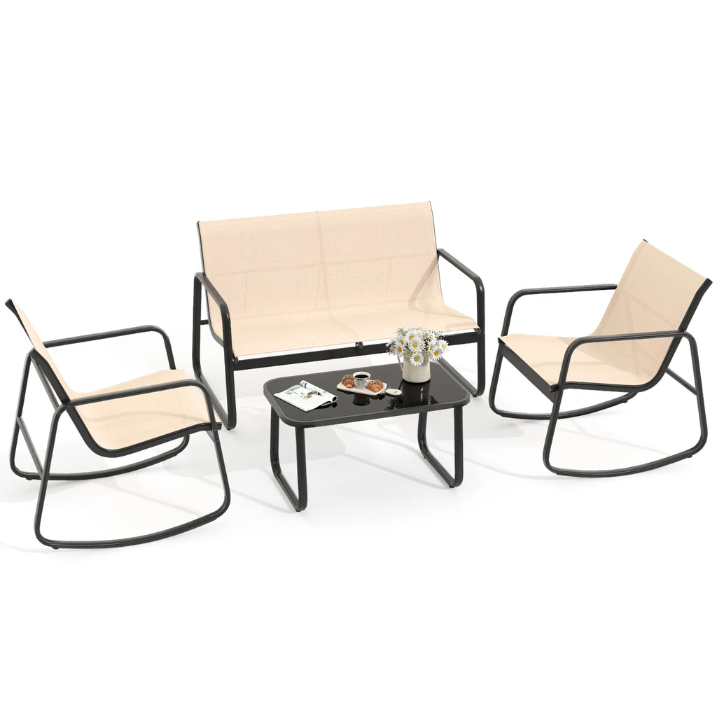 4-Piece Outdoor Patio Bistro Furniture Set G402817
