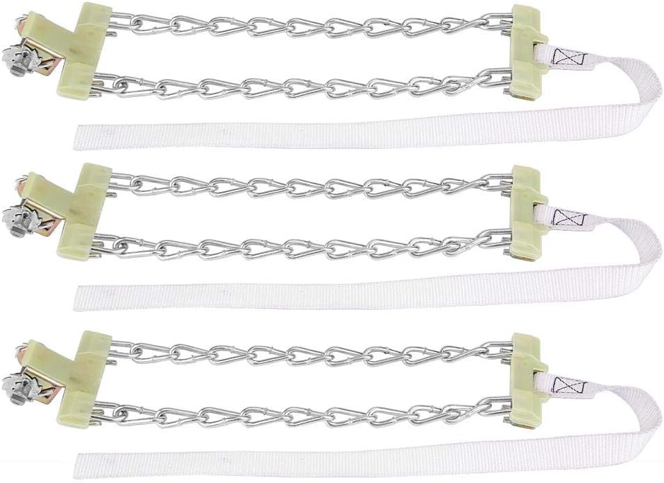 3pcs Clip-on Steel Tire Snow Chain (Large) H32890