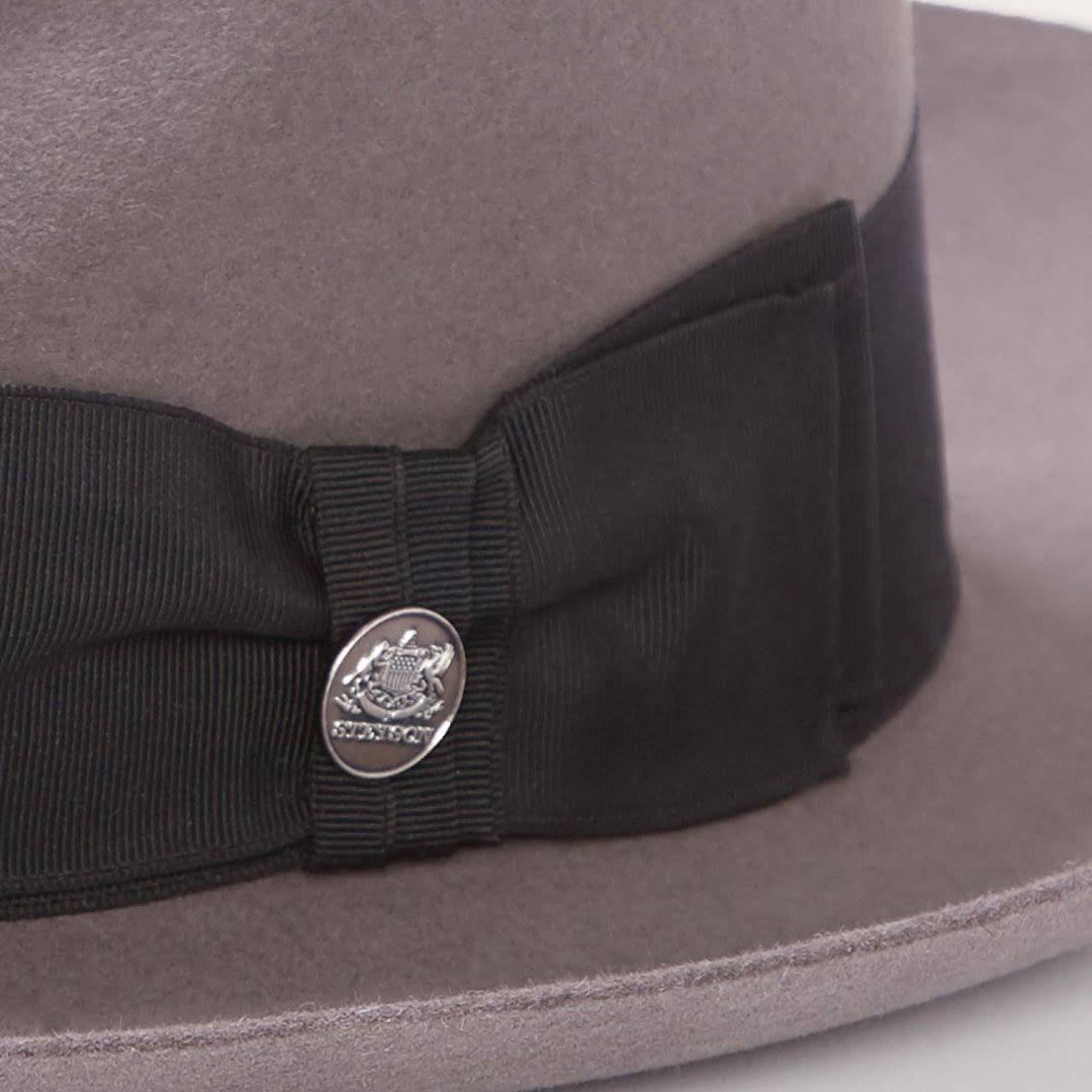 Caribou Fur Felt Fedora Hat V4794