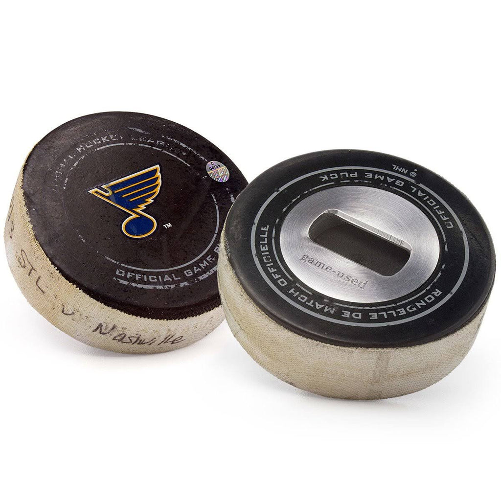 Game-Used Puck Bottle Opener N48077