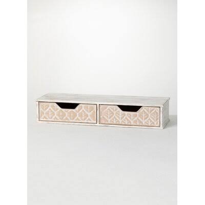 Embossed Metal Two Drawer Monitor Stand X315444