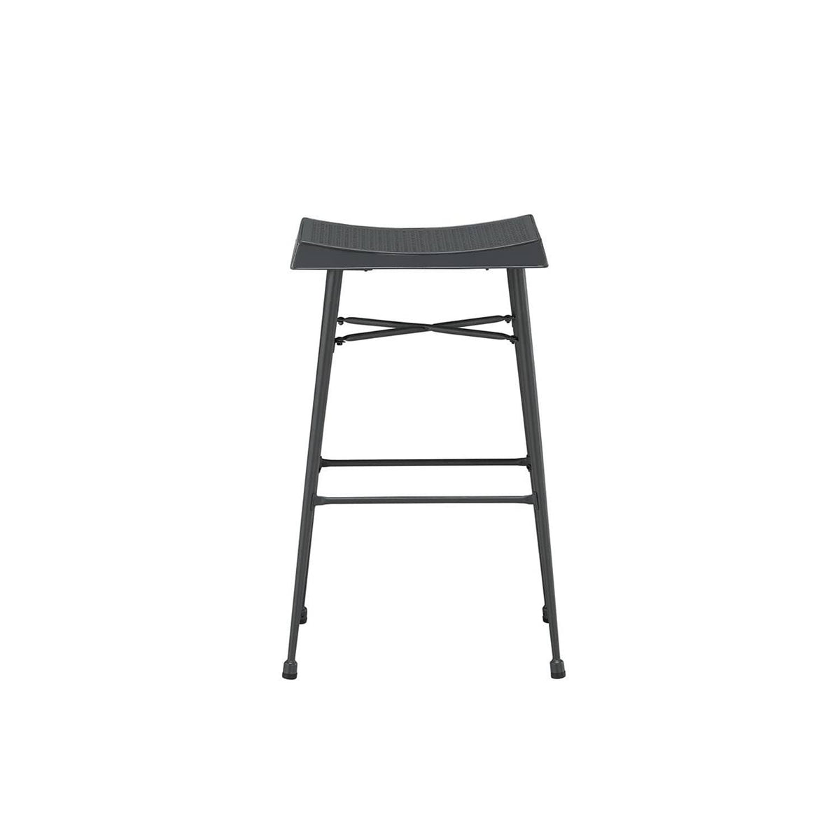 Gray Backless Barstool, Set of 2 D507218
