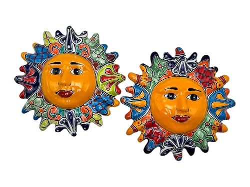Multicolor Hand Painted Talavera Pottery Wall Decor 12" E6651