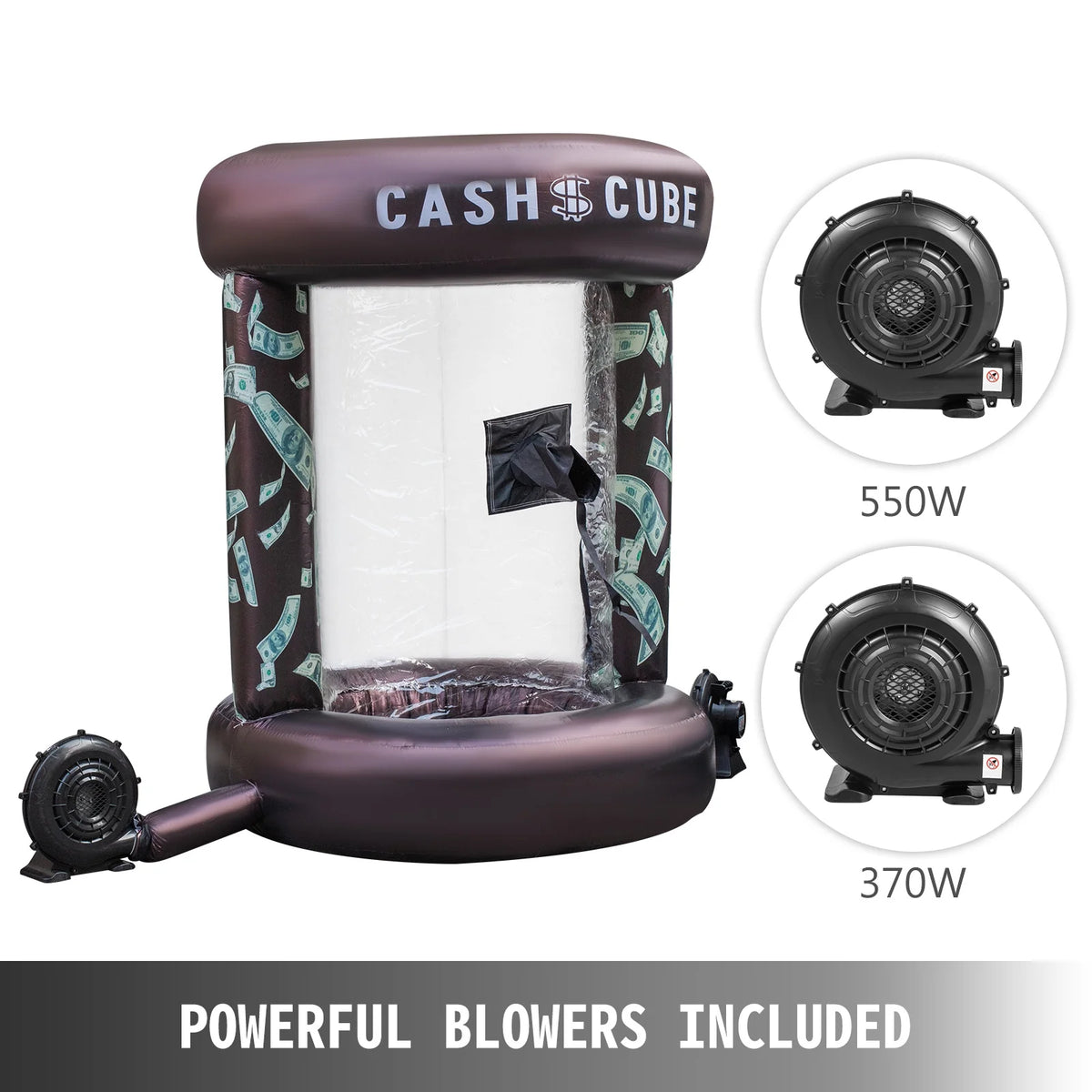 Inflatable Cash Cube Booth with Two Blowers I143