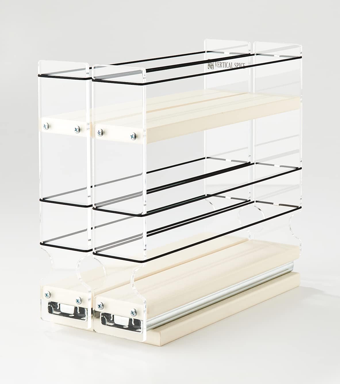 22x1.5x11 Spice Rack with 2 Drawers and 2 Shelves H893