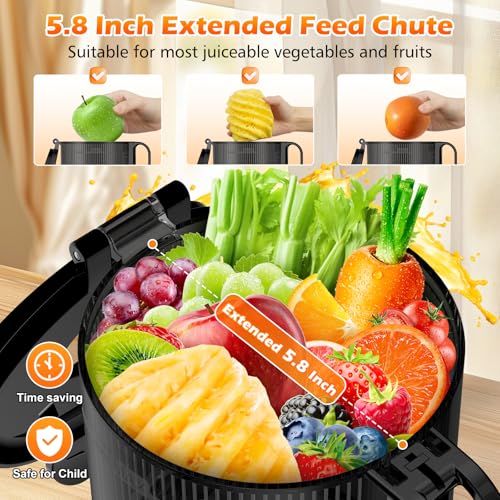 Cold Press Slow Masticating Juicer with 5.8" Feed Chute G625616
