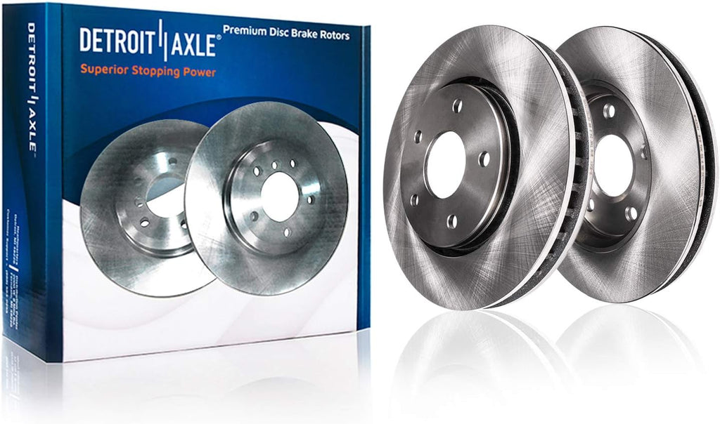 Front Disc Rotors Ceramic Brake Pads 6pc Set D64670