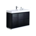 48 in. Free Standing Black Bathroom Vanity Y455
