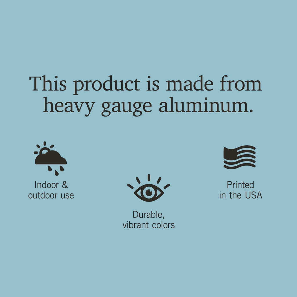 12x18 Aluminum Metal Sign Decor J565