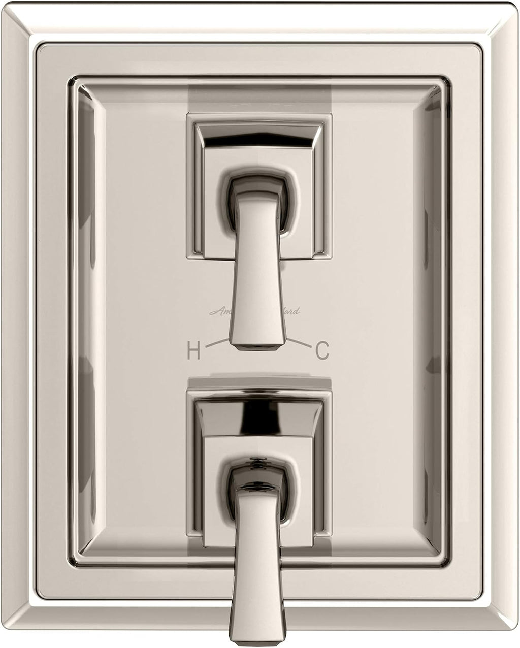 Two-Handle Thermostat Shower Valve Trim Kit Polished Chrome Y39068