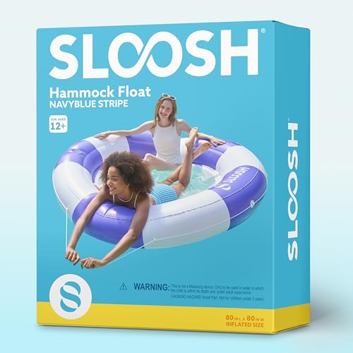 Inflatable Pool Lounger Float with Mesh, Double Lounger Round Ring with Cup Holder G498147