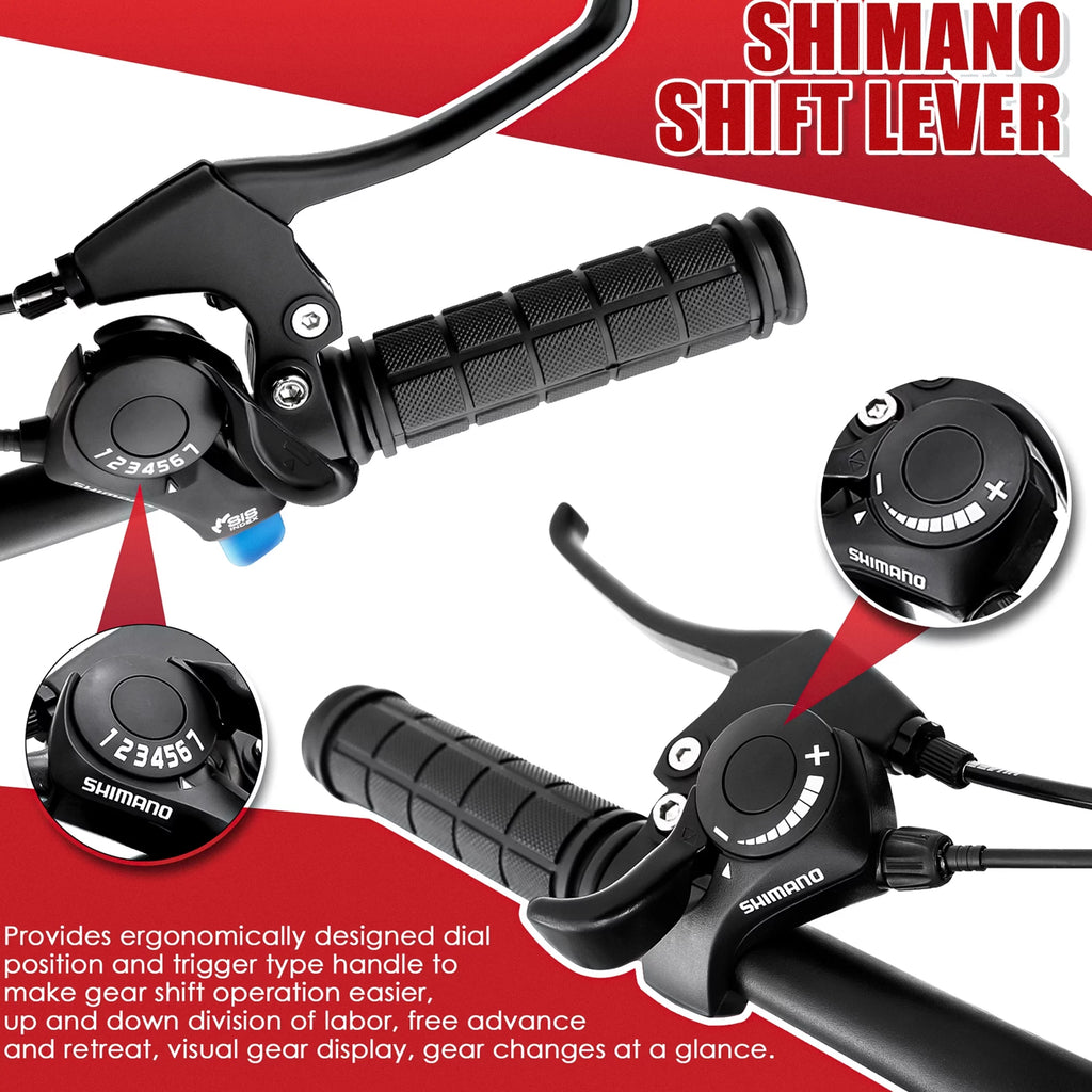 26 Inch Aluminum Mountain Bike Hydraulic Disc Brake 21 Speed Y74971