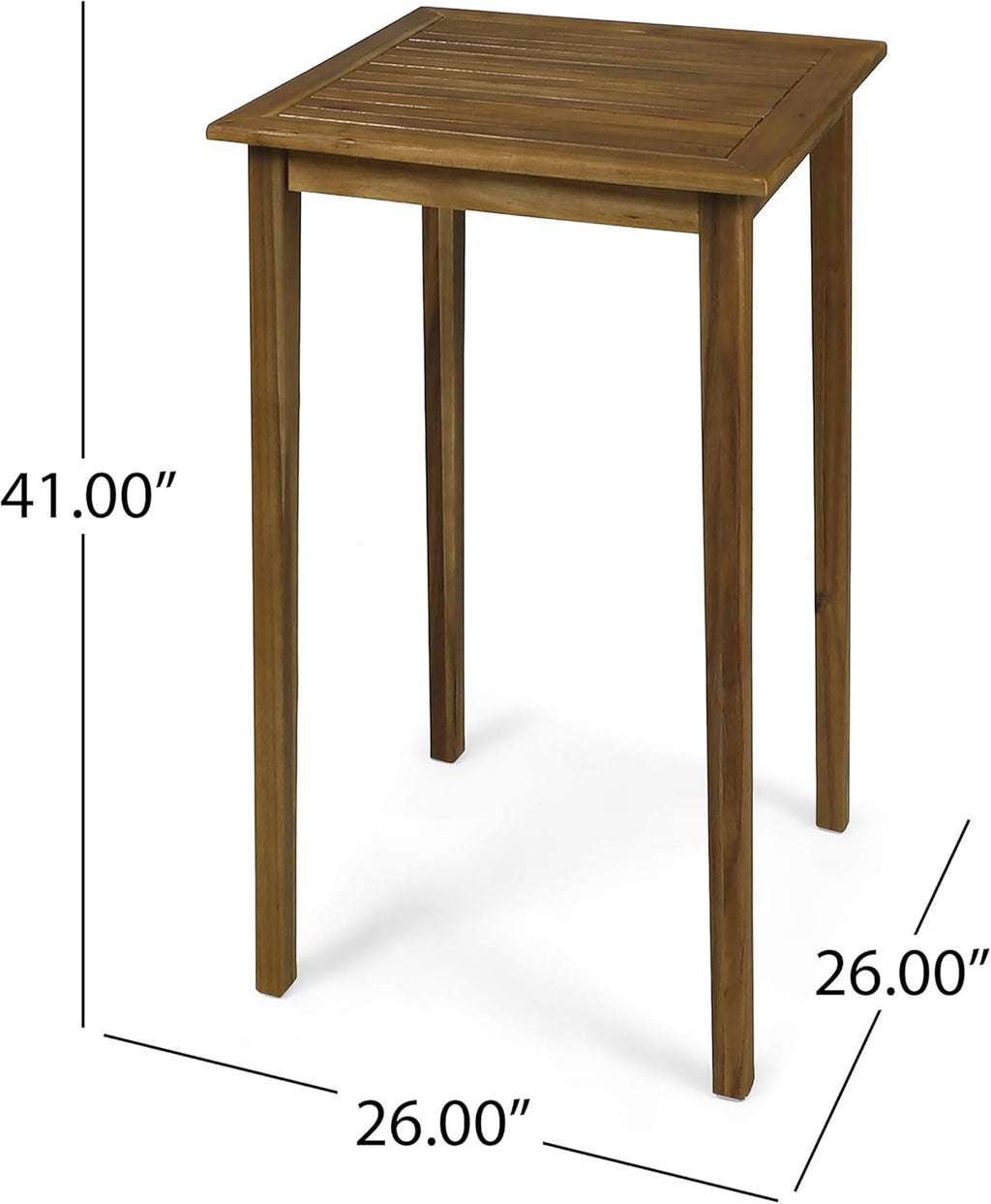 Acacia Wood Square Bar Table B764
