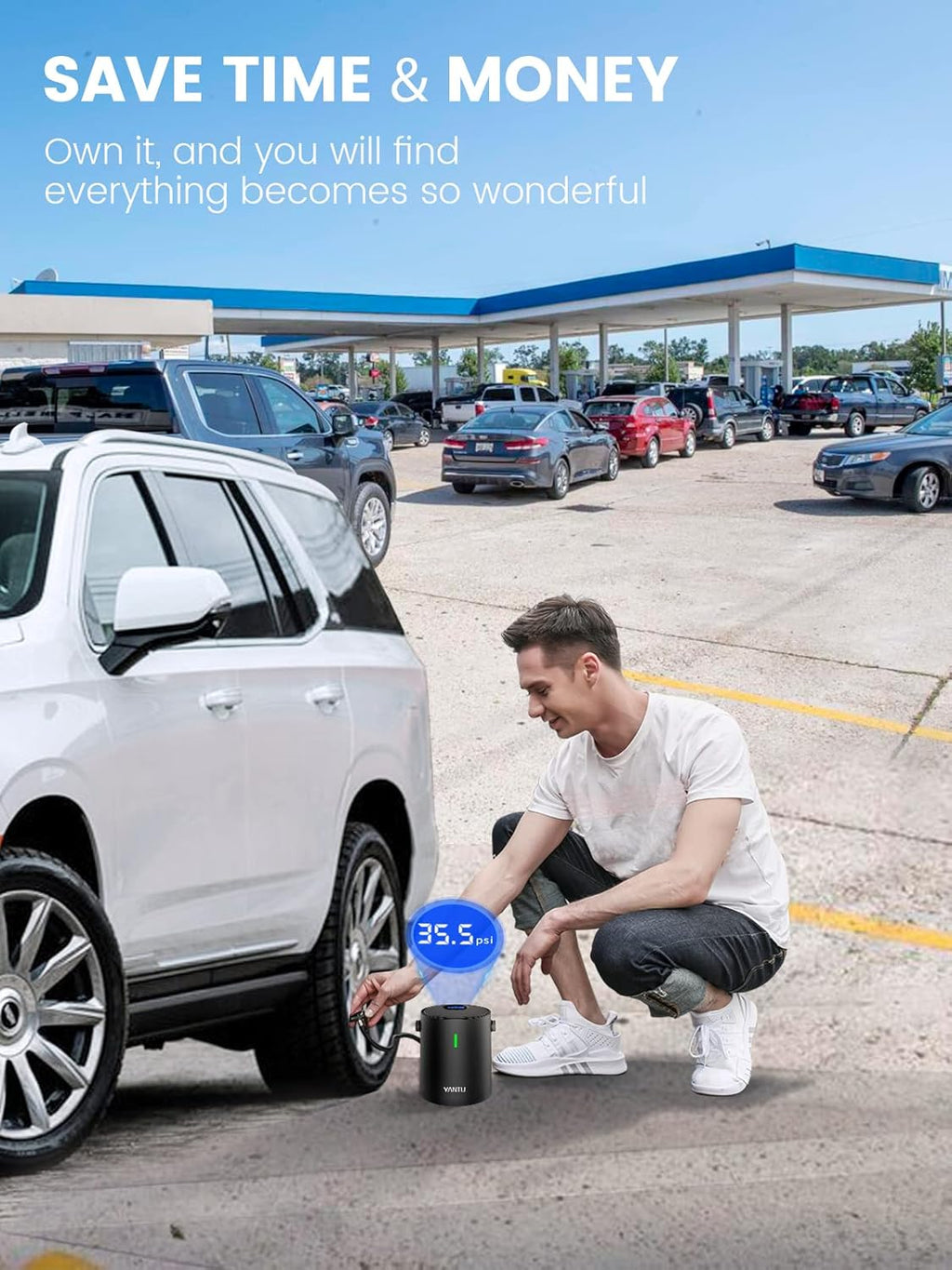 Portable Cordless Electric Air Compressor Tire Inflator X6619