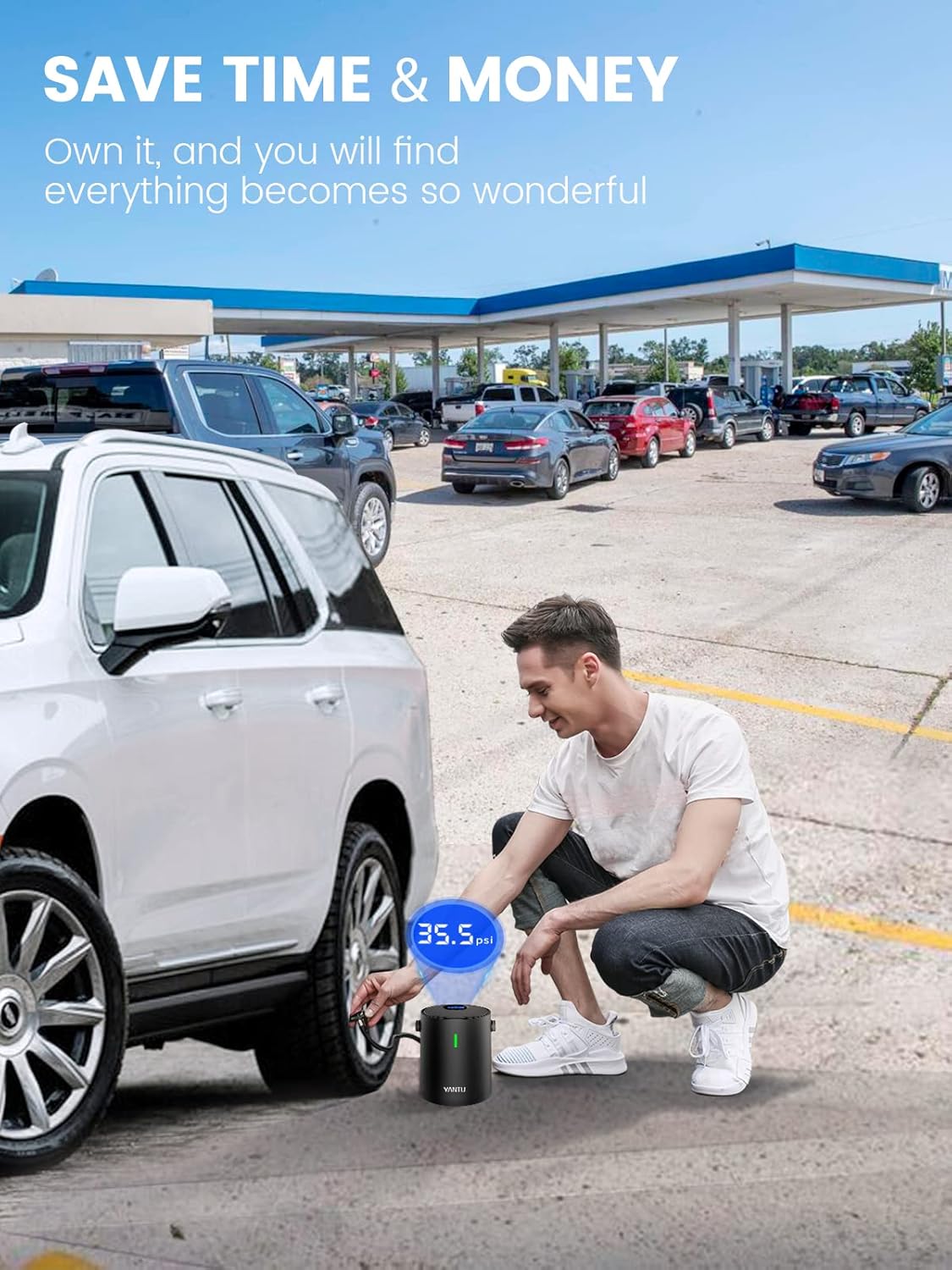 Portable Cordless Electric Air Compressor Tire Inflator X6619