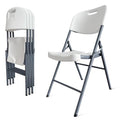 White 4-Pack Folding Plastic Chair E13553