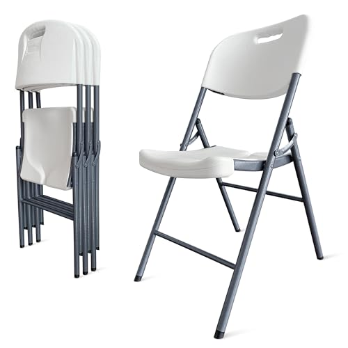 White 4-Pack Folding Plastic Chair E13553