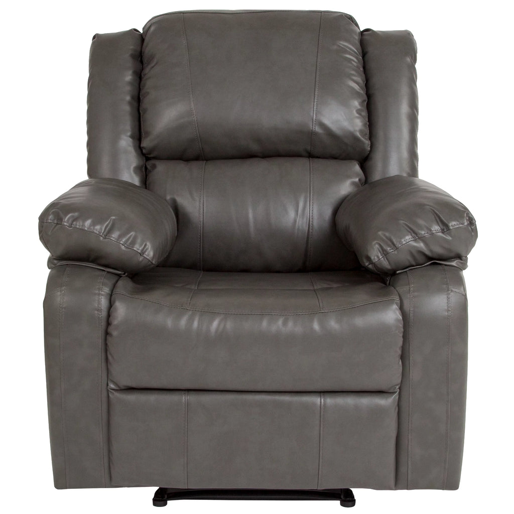 Gray LeatherSoft Recliner D828