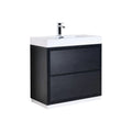36 in. Free Standing Modern Black Bathroom Vanity V185