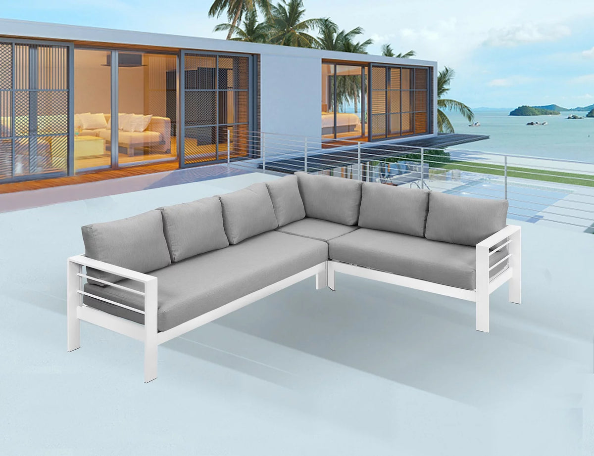 3 Pieces All-Weather Aluminum Patio Sofa Set R34620