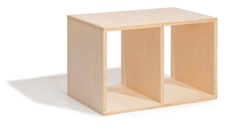 Walnut Cube Unit Bookcase U3110