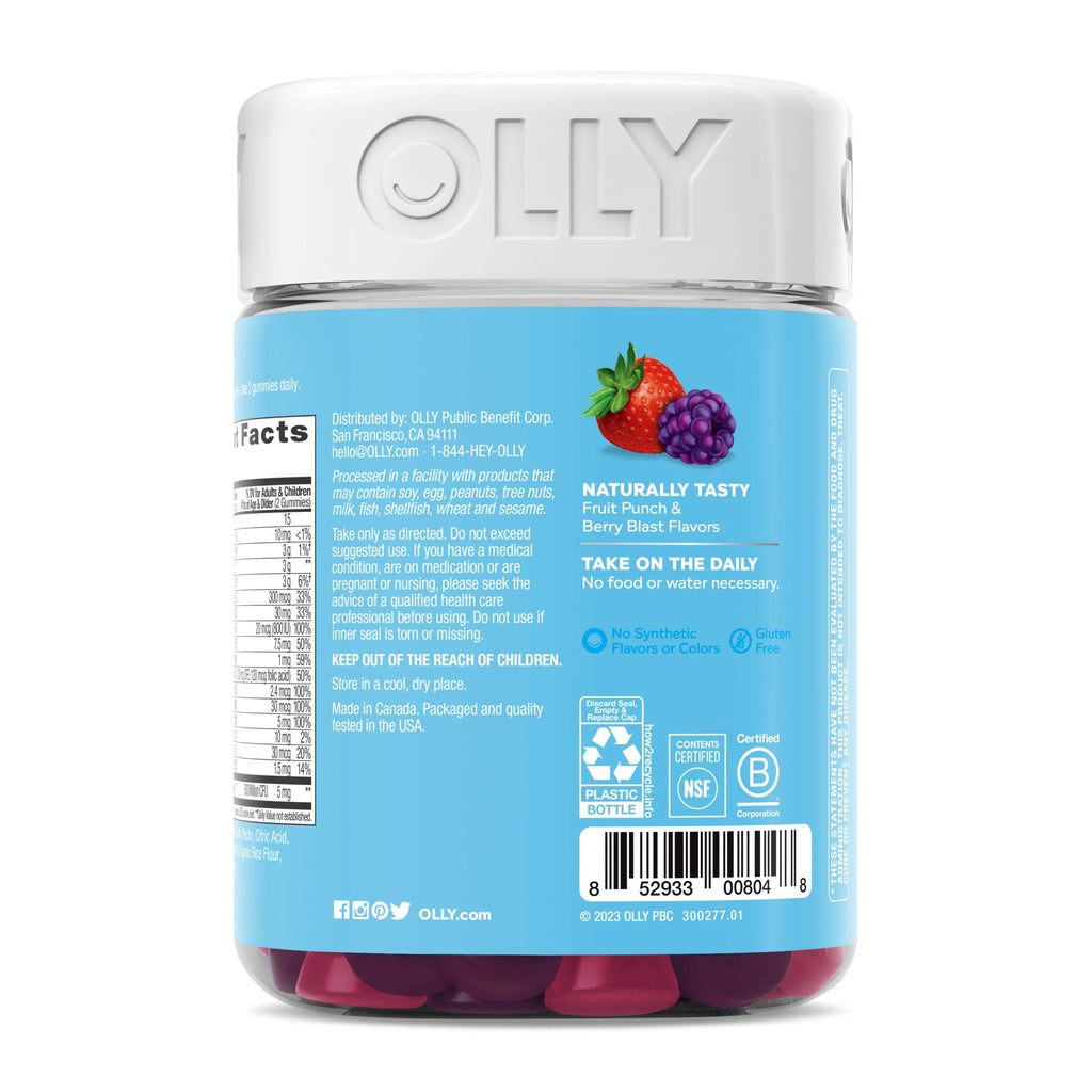 Kids Multivitamin Probiotic Gummy, Berry, 100 Ct W67229