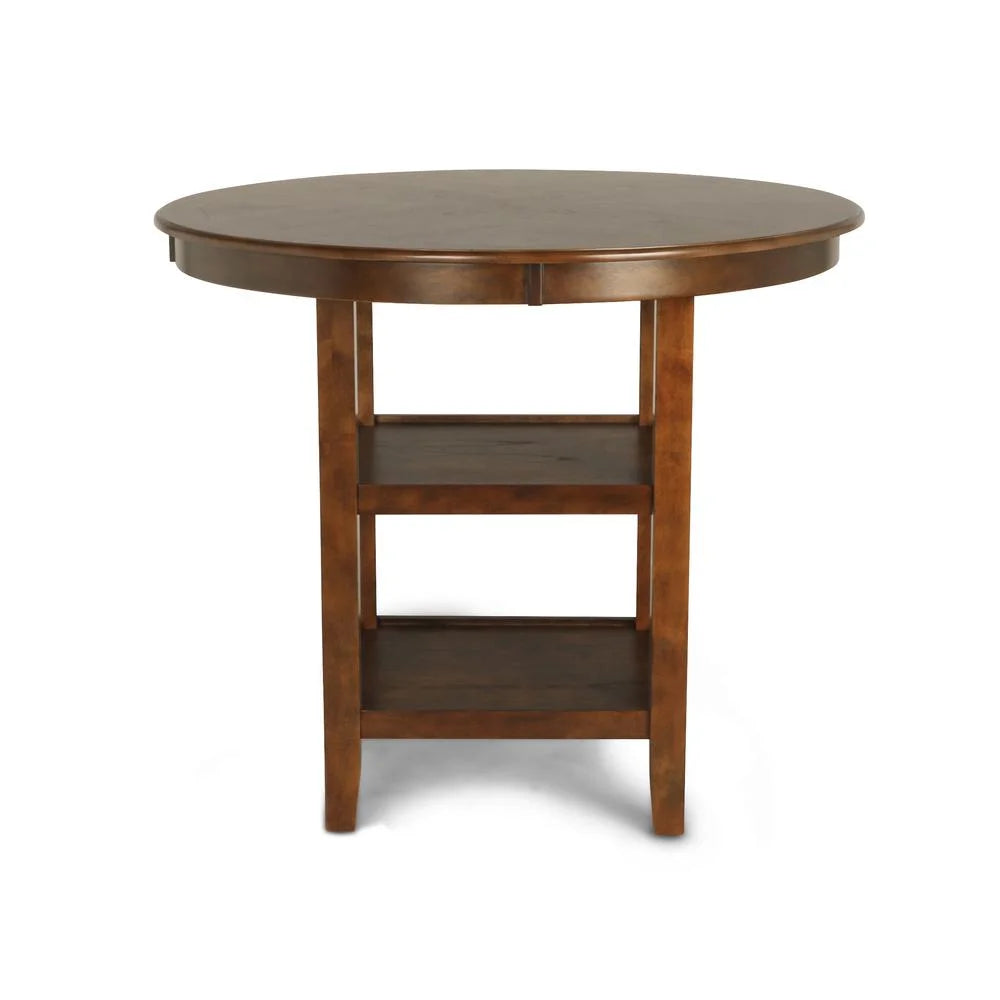5-Piece Transitional Wood Dining Set in Brown J646057