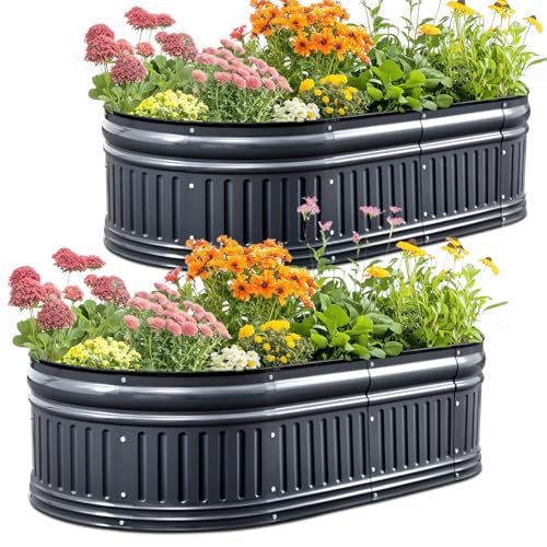 68" x 36" x 24" Galvanized Steel Raised Garden Bed E777723
