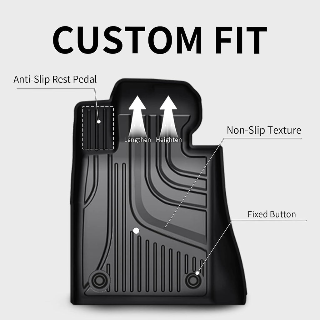 Black All Weather Floor Mats for Cadillac XT4 G1525