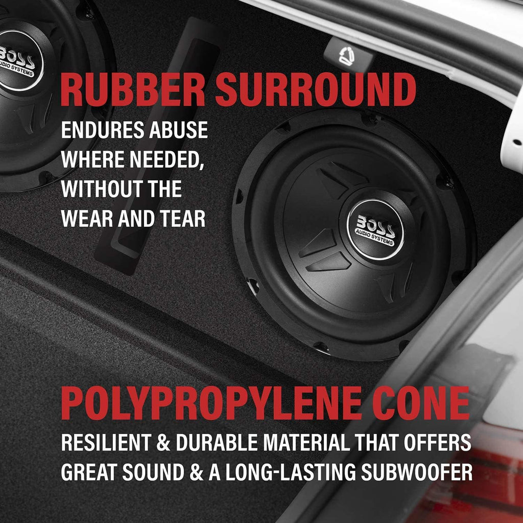 600-Watt 8-Inch Car Subwoofer Audio Speaker, Pack of 2 I496