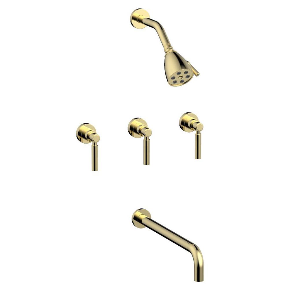 Thermostatic Tub and Shower Set in Pewter X368