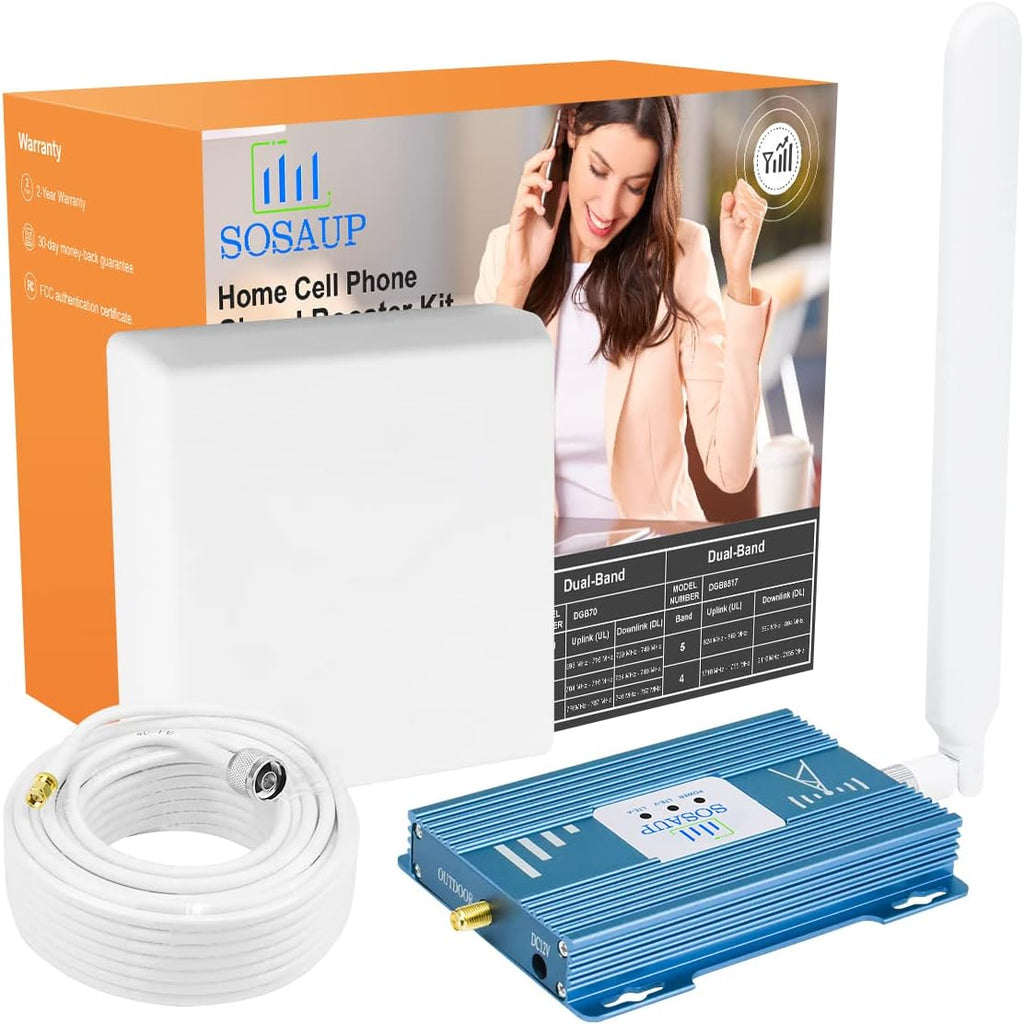 Cell Phone Signal Booster 4G 5G LTE Band 13/12/17 Boost Voice+Data H9429