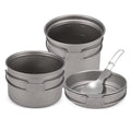 Titanium Cookware Set 1000ml 750ml Pot Pan Spoon Set Z568540