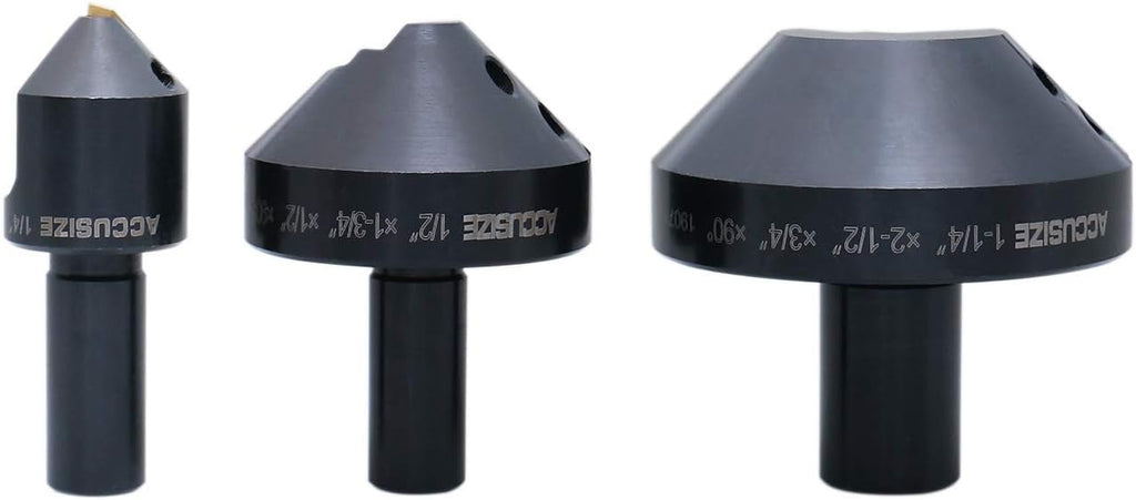 1/4'', 1/2'' and 1-1/4'' 60 Degree Indexable Carbide Countersinks S8651