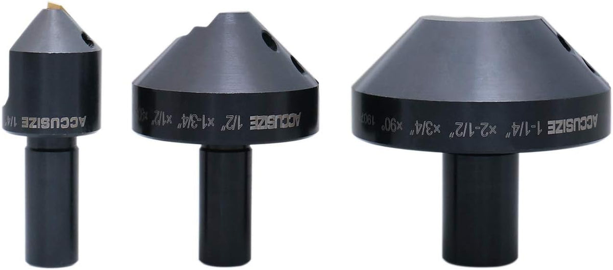 1/4'', 1/2'' and 1-1/4'' 60 Degree Indexable Carbide Countersinks S8651