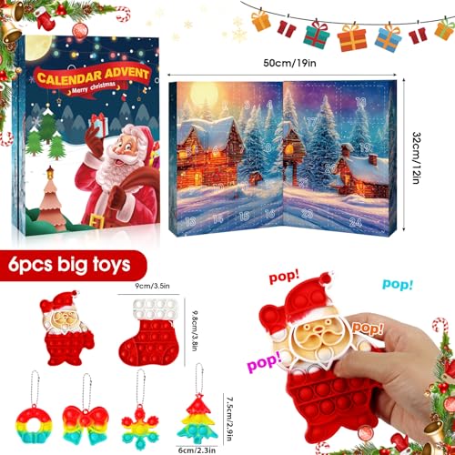 24 Days Bubble Toy Advent Calendar Z208