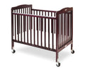 Foldable Wooden Crib with Caster D383560