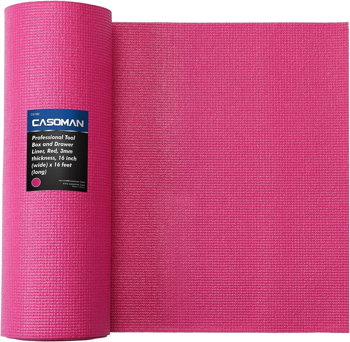 Rosy Pink 16 inch x 16 feet Thick Tool Box Drawer Shelf Liner Pack of 2 K6307