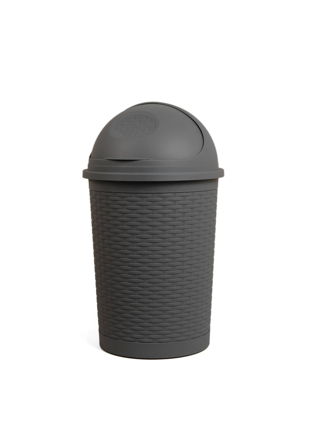 Round Roll Up Trash Can 10 Gallon Gray K396737