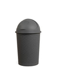Round Roll Up Trash Can 10 Gallon Gray K396737