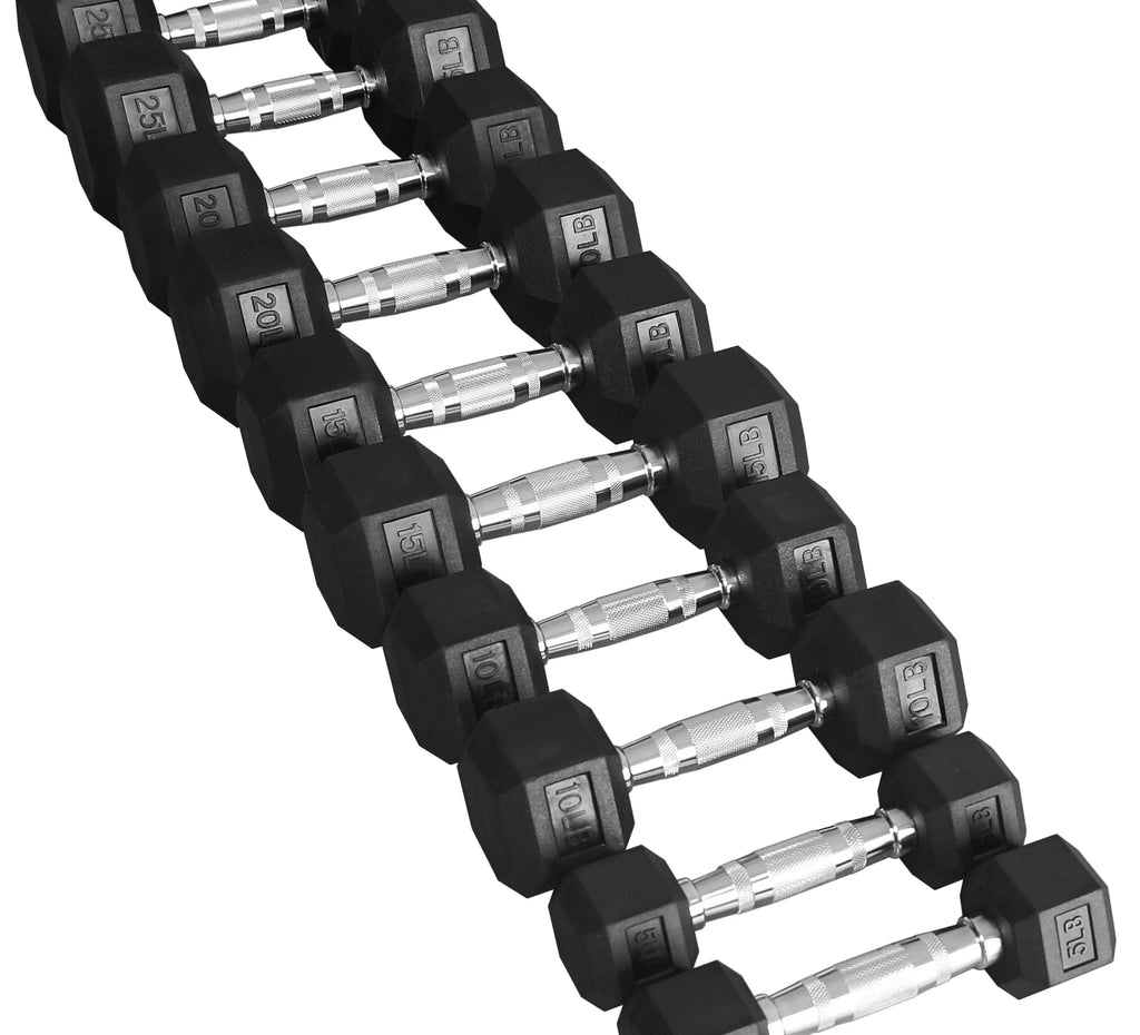 150LB Coated Hex Dumbbell Weight Set and Storage Rack E173170