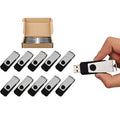 10PCS 128MB USB 2.0 Flash Drive Black N1091