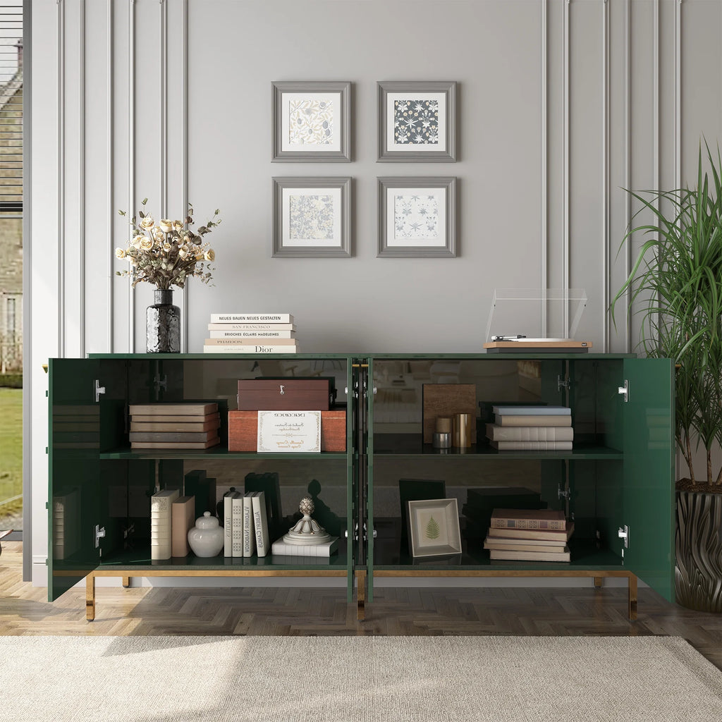 Green High Gloss TV Stand J748343